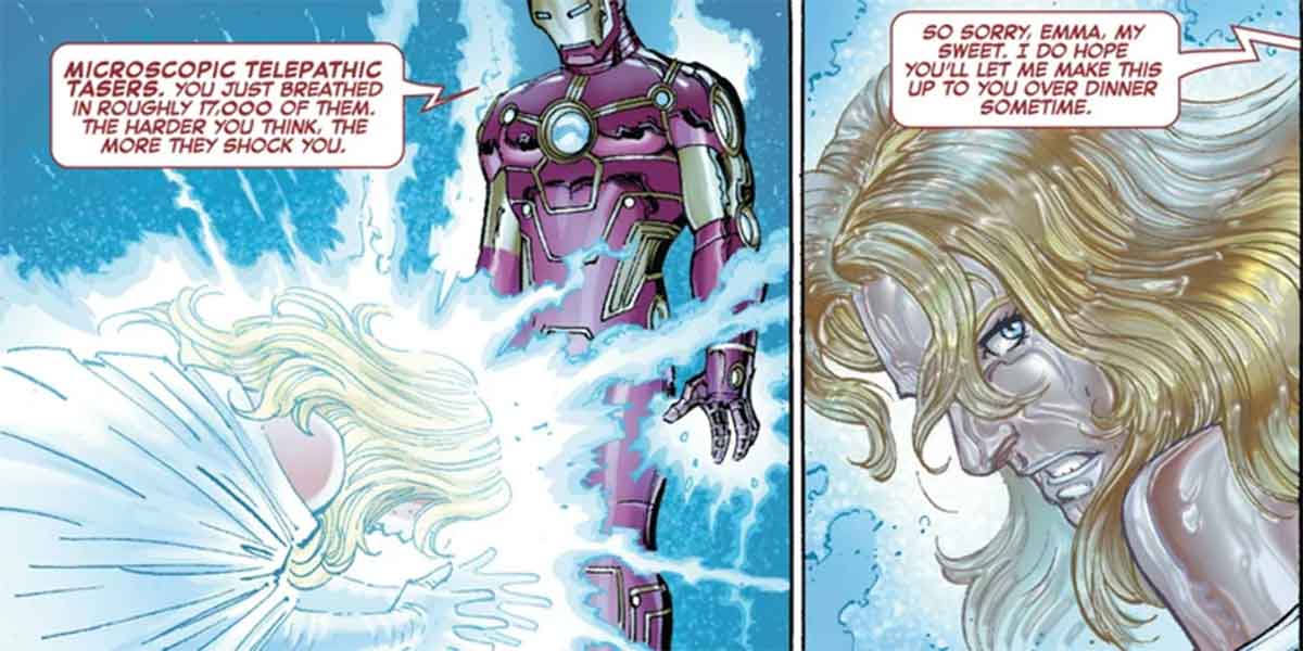 la ciencia de iron man puede incluso vencer a los psíquicos de los x-men