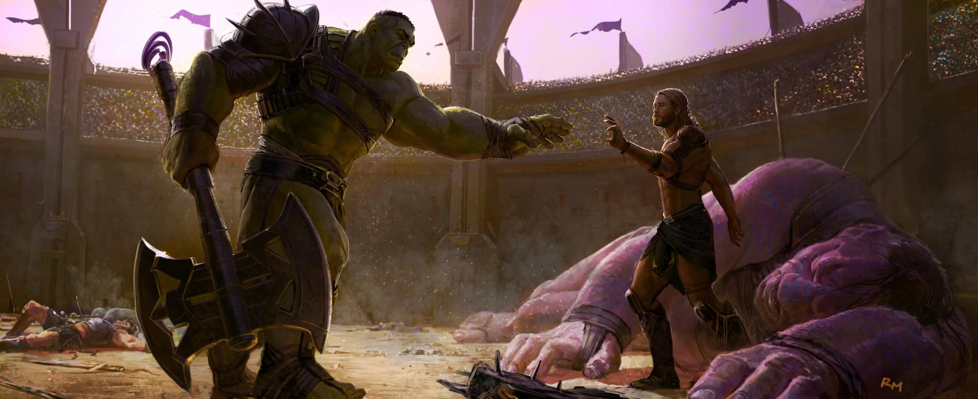 thor: ragnarok ryan meinerding hulk vs thor