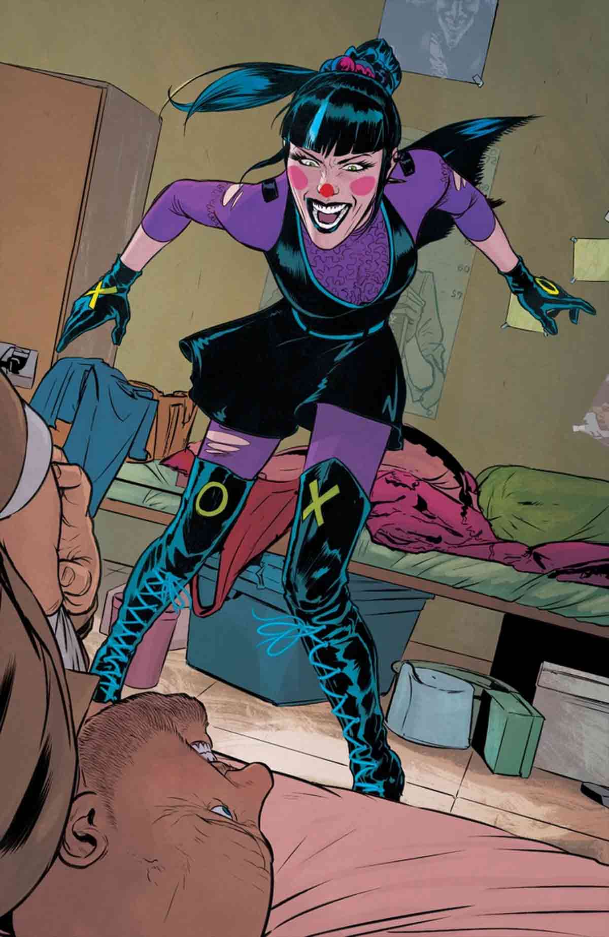 el violento origen de punchline, la nueva novia del joker