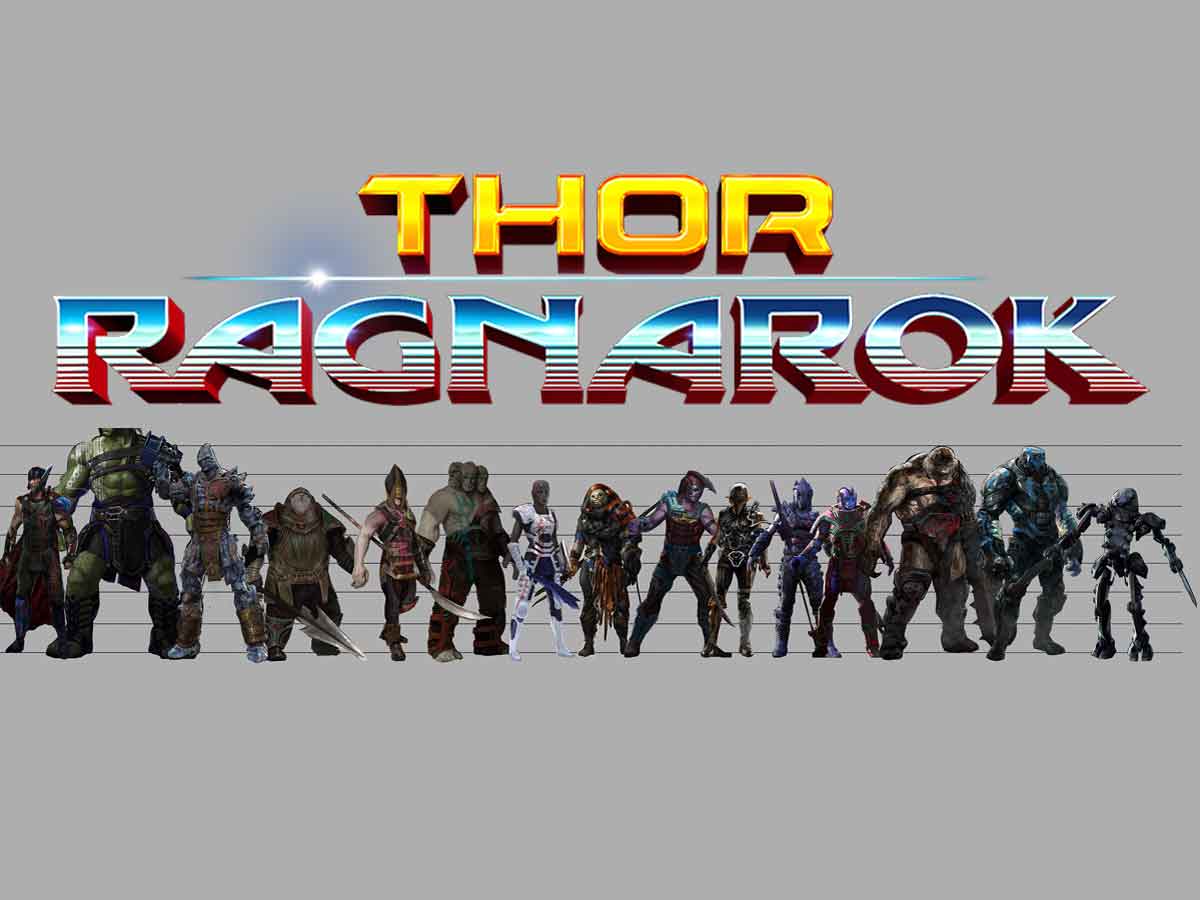 thor: ragnarok revela el aspecto de todos los gladiadores de la arena