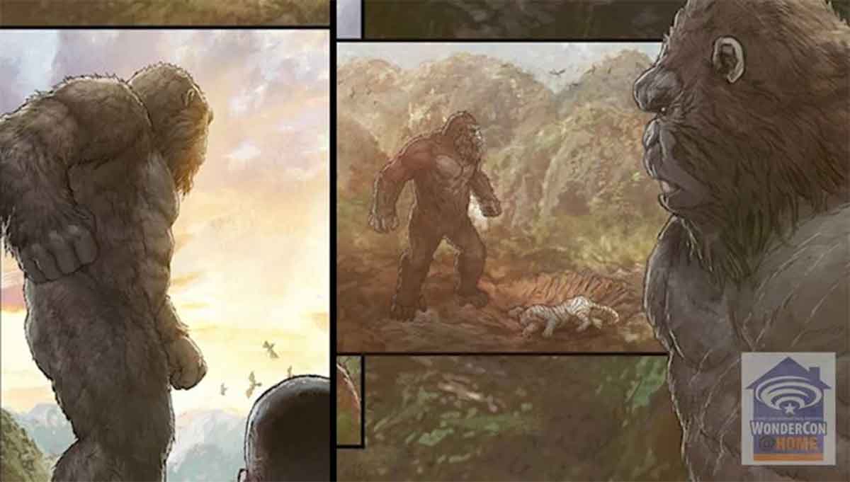 godzilla vs kong mostrará al gorila gigante con un aspecto diferente