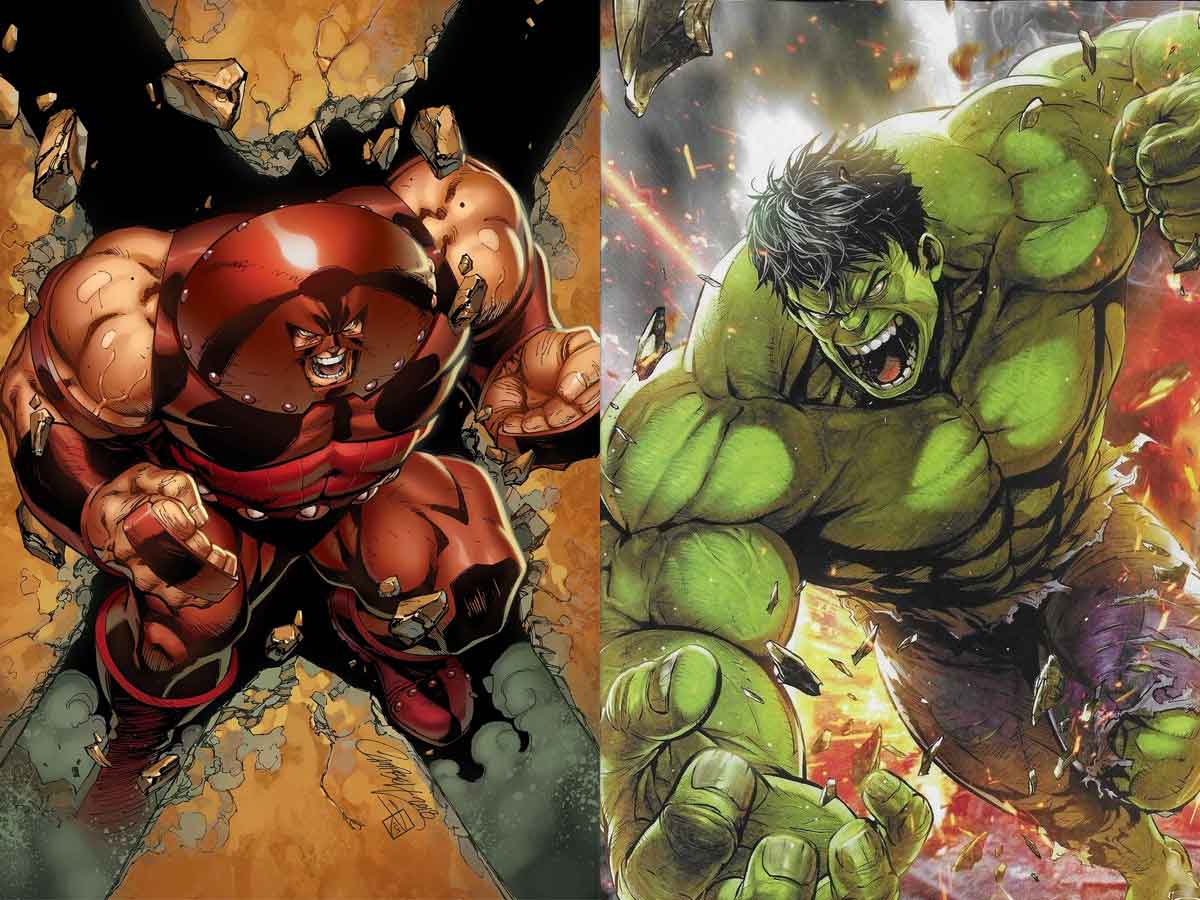 hulk y juggernaut tiene una de las batallas más intensas de marvel