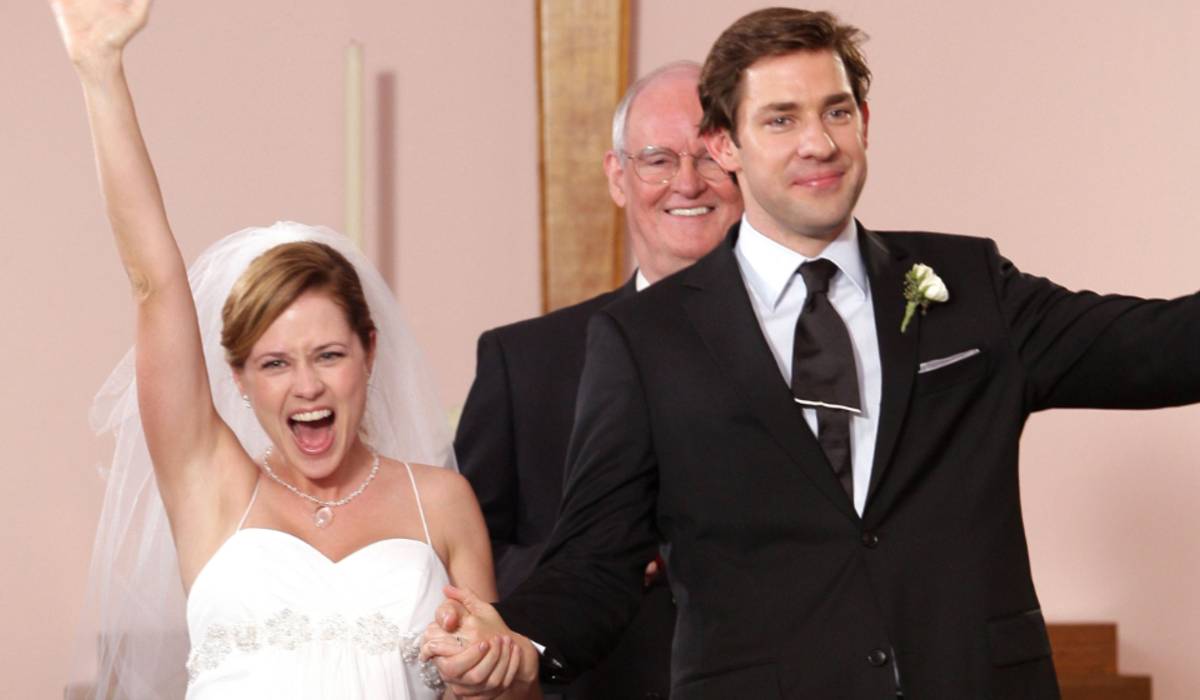 el reparto de the office recreó el baile de la boda de jim y pam