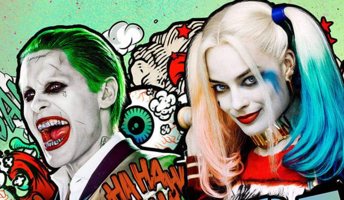 el ayer cut mostró una imagen inédita del joker y harley quinn