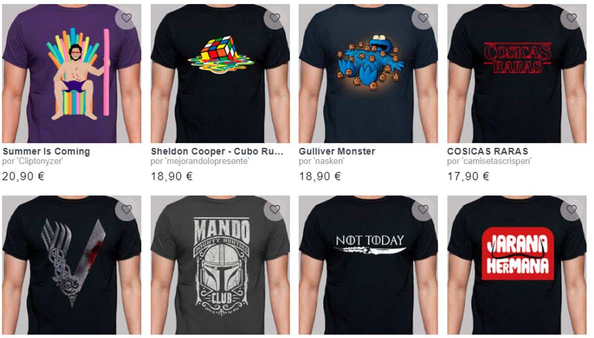 la moda de las camisetas de series de tv personalizadas