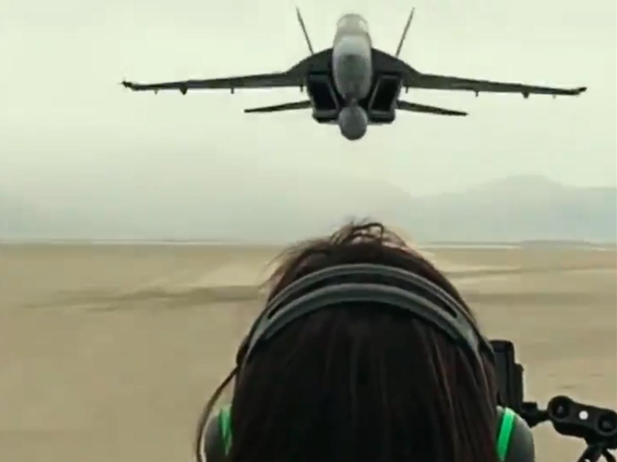 impactante video de como han rodado top gun: maverick