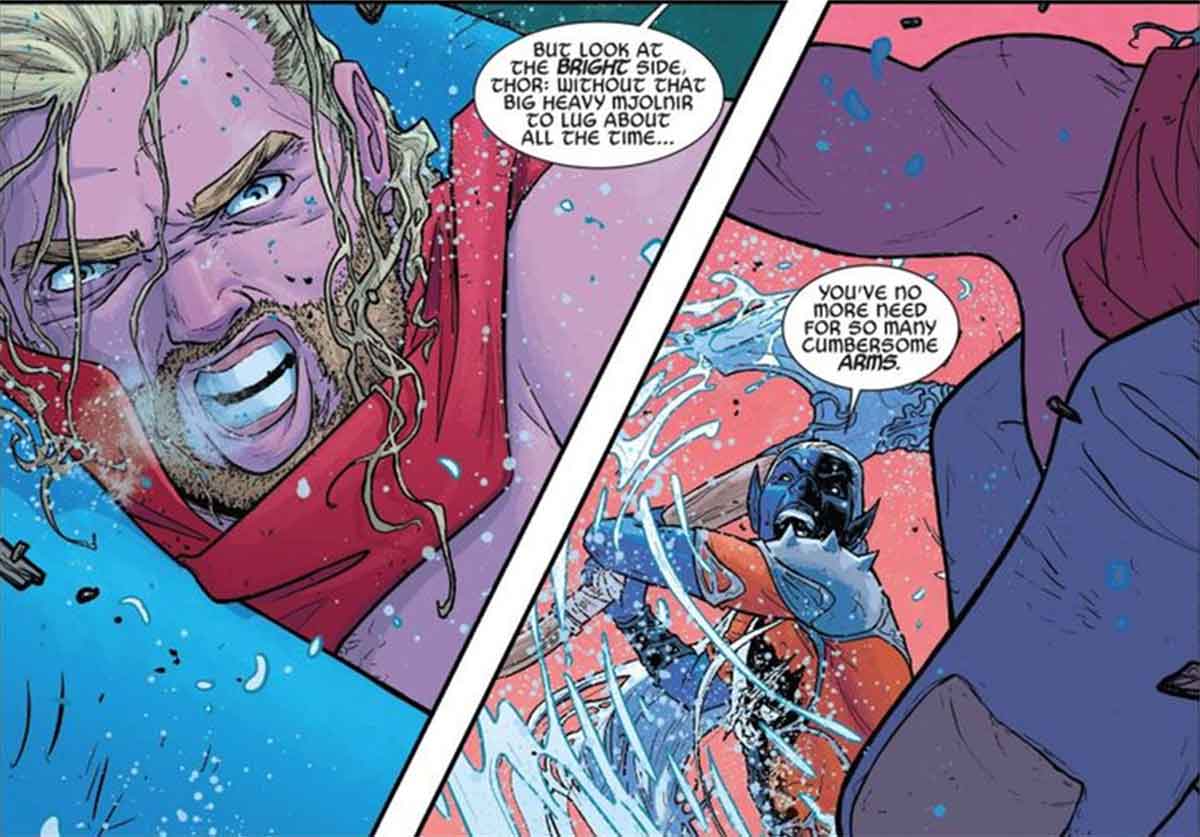 así perdió thor su brazo y lo reemplazó por uno indestructible