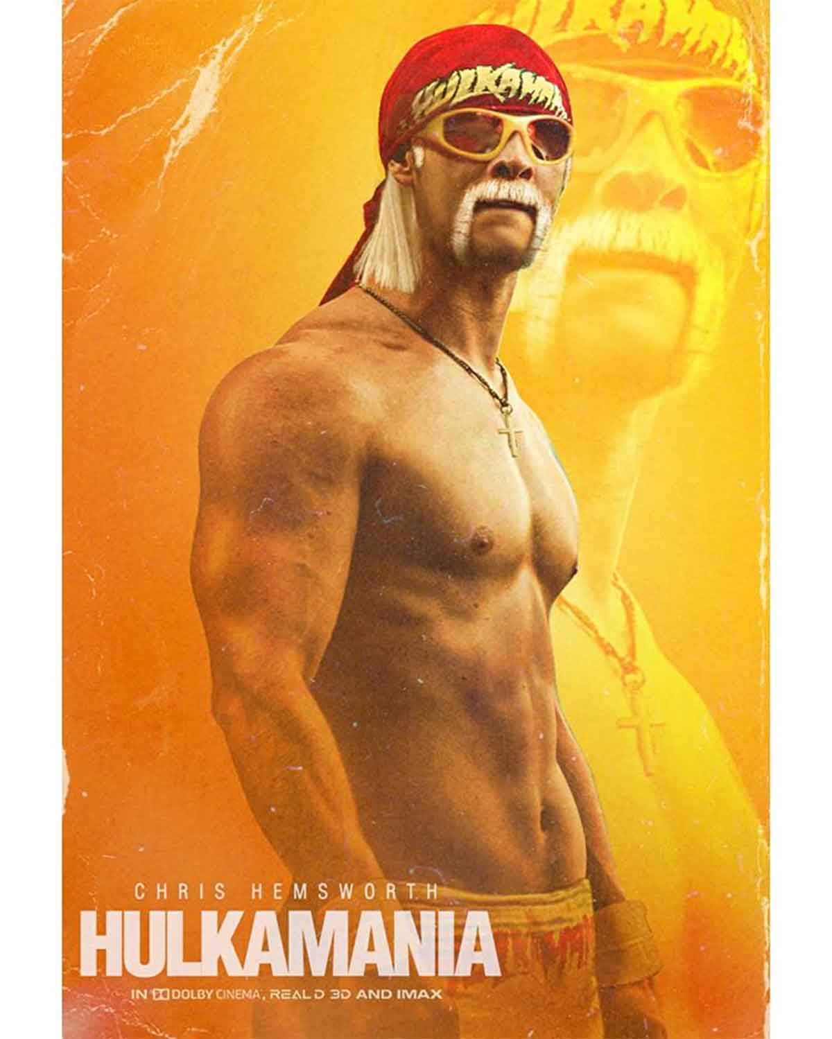 espectacular fan art de chris hemsworth como hulk hogan
