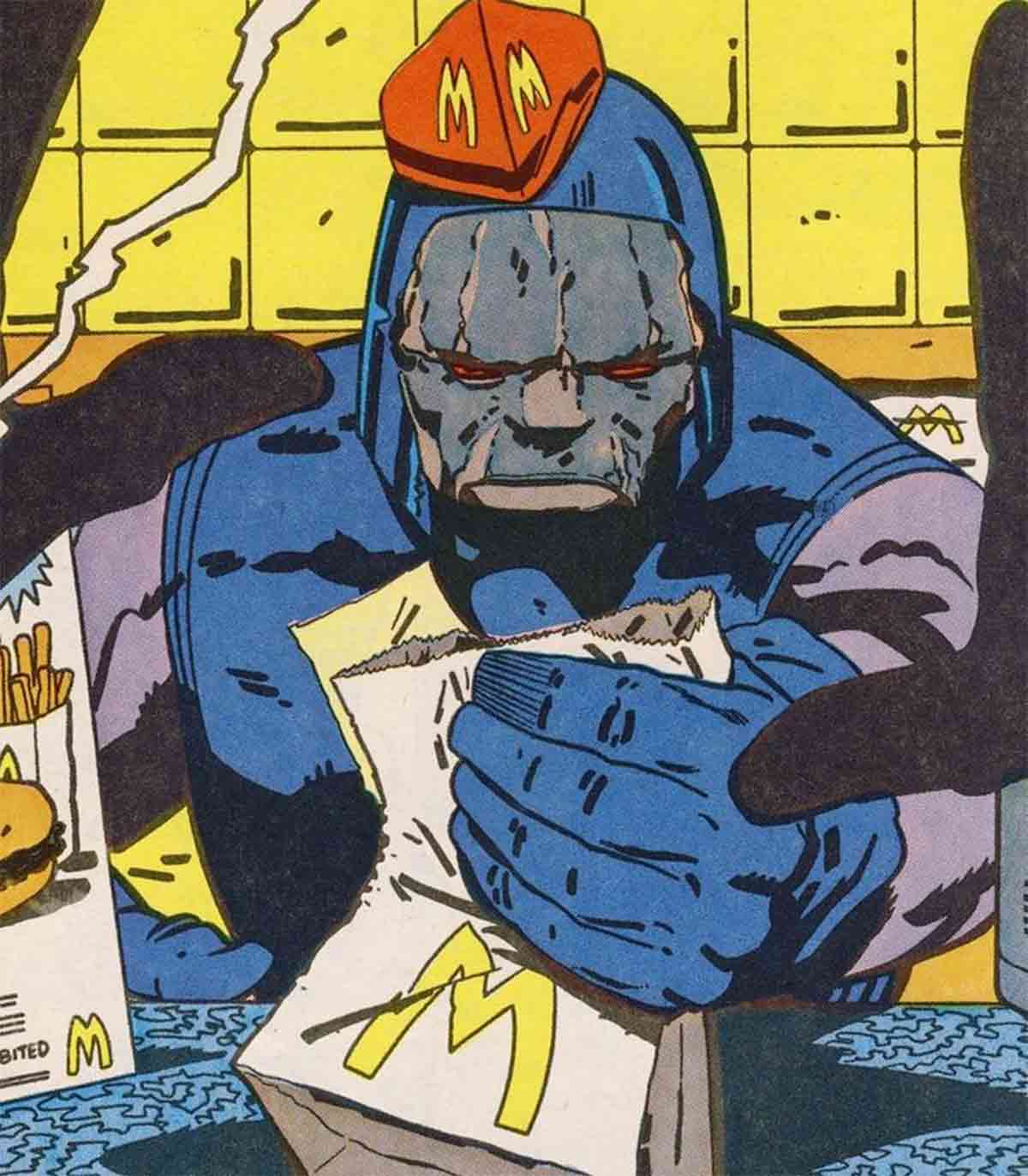 el villano más poderoso de dc comics trabajó en un mcdonald's