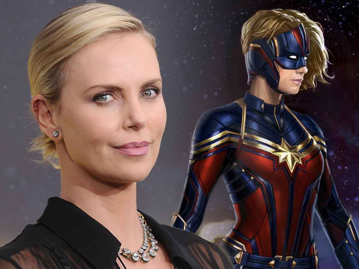 espectacular fan art de charlize theron como capitana marvel