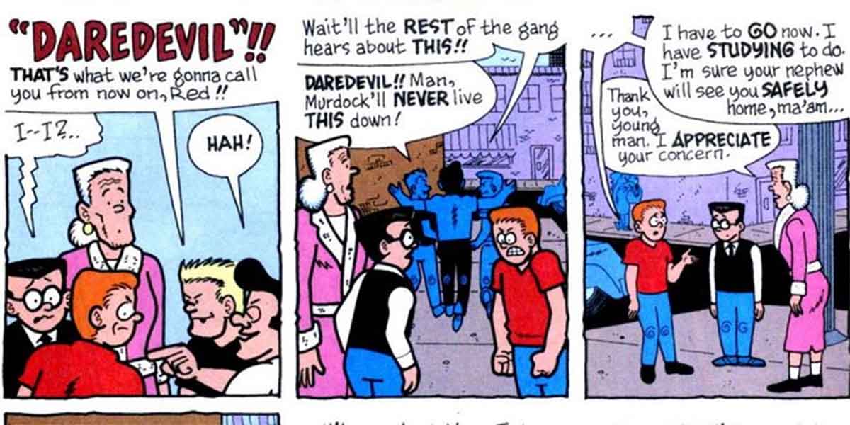 daredevil recibió su nombre de spider-man