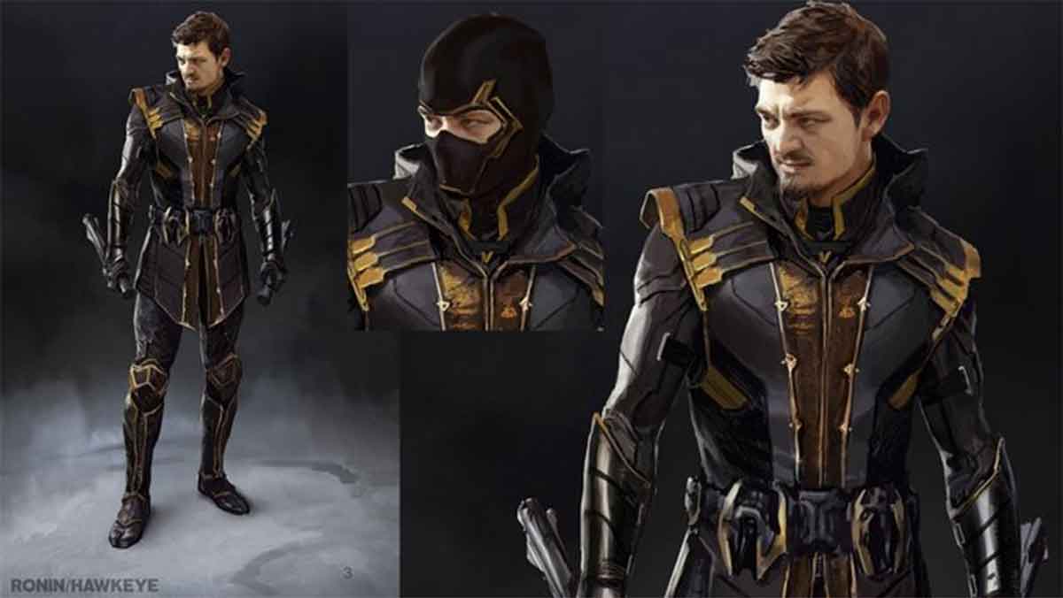 revelan diseños alternativos de ronin para vengadores: endgame