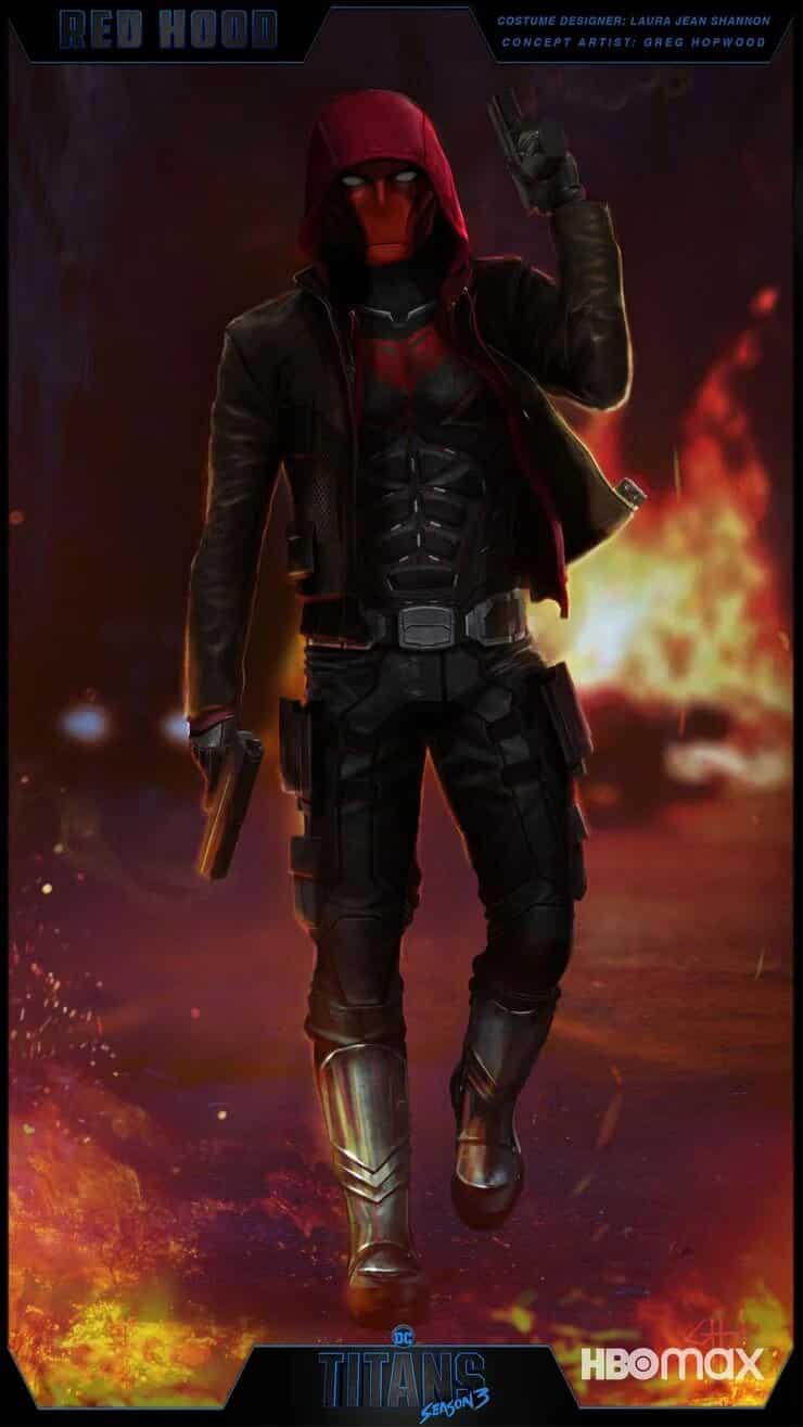 titans concept art red hood