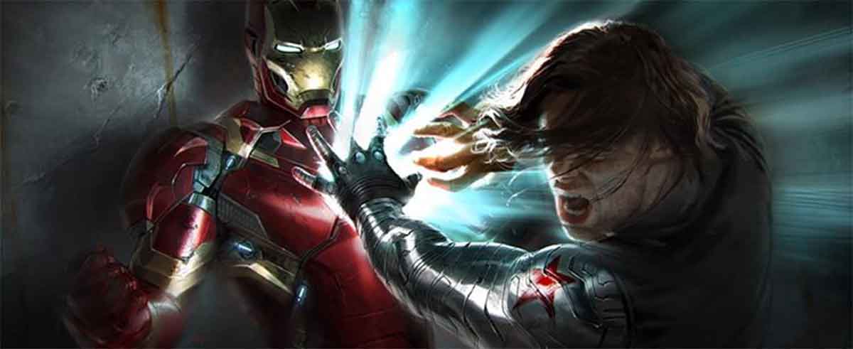 concept art del momento más épico capitán américa: civil war (2016)