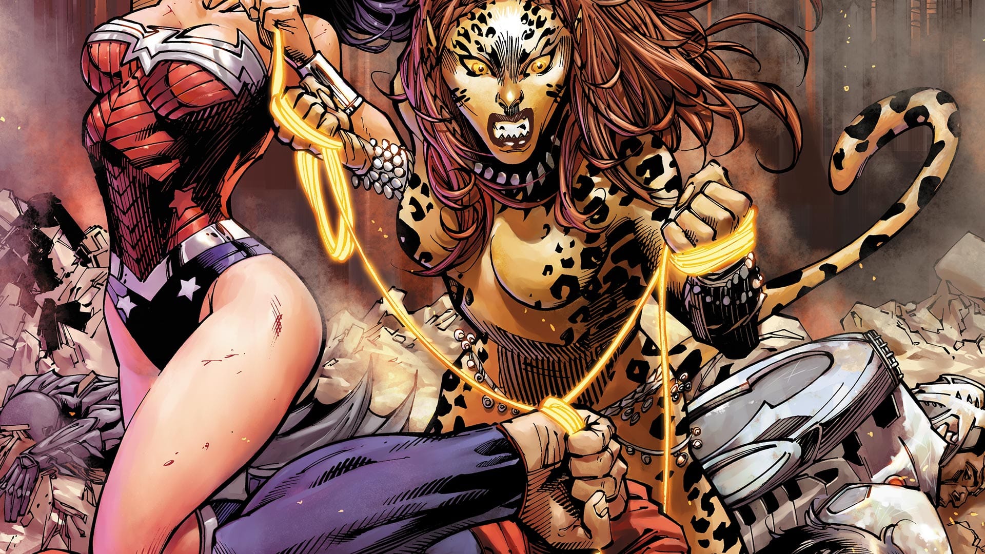 wonder woman 1984: la gran metedura de los títulos de crédito - cheetah dc comics