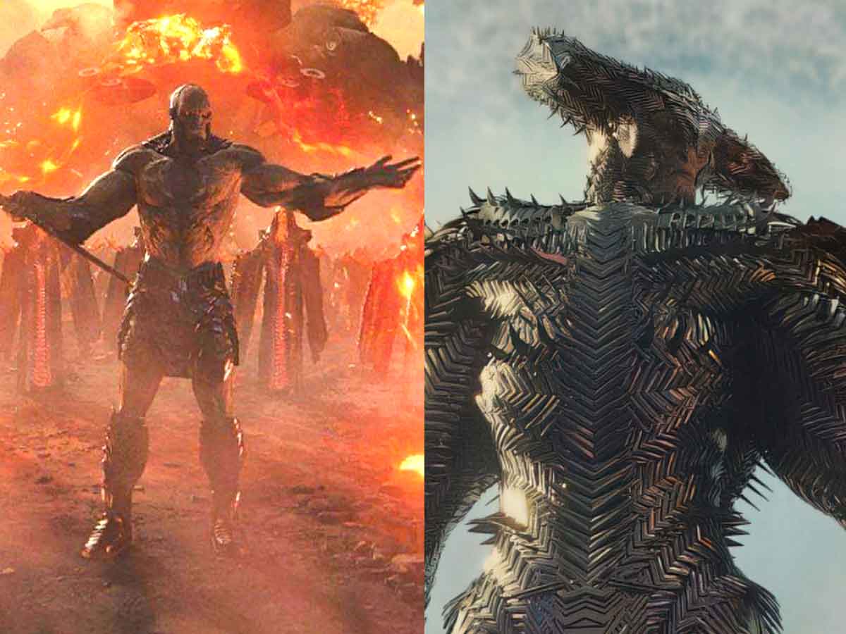 brutales nuevas imágenes de steppenwolf y darkseid de liga de la justicia