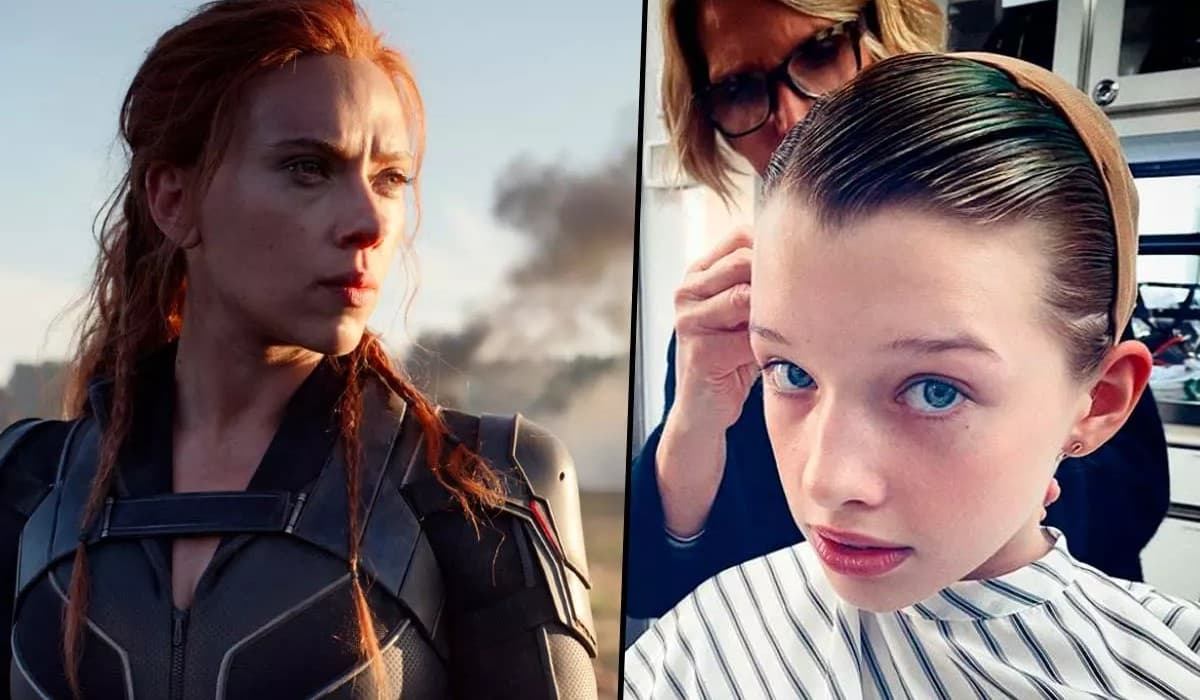 viuda negra: la hija de milla jovovich hizo llorar a todos