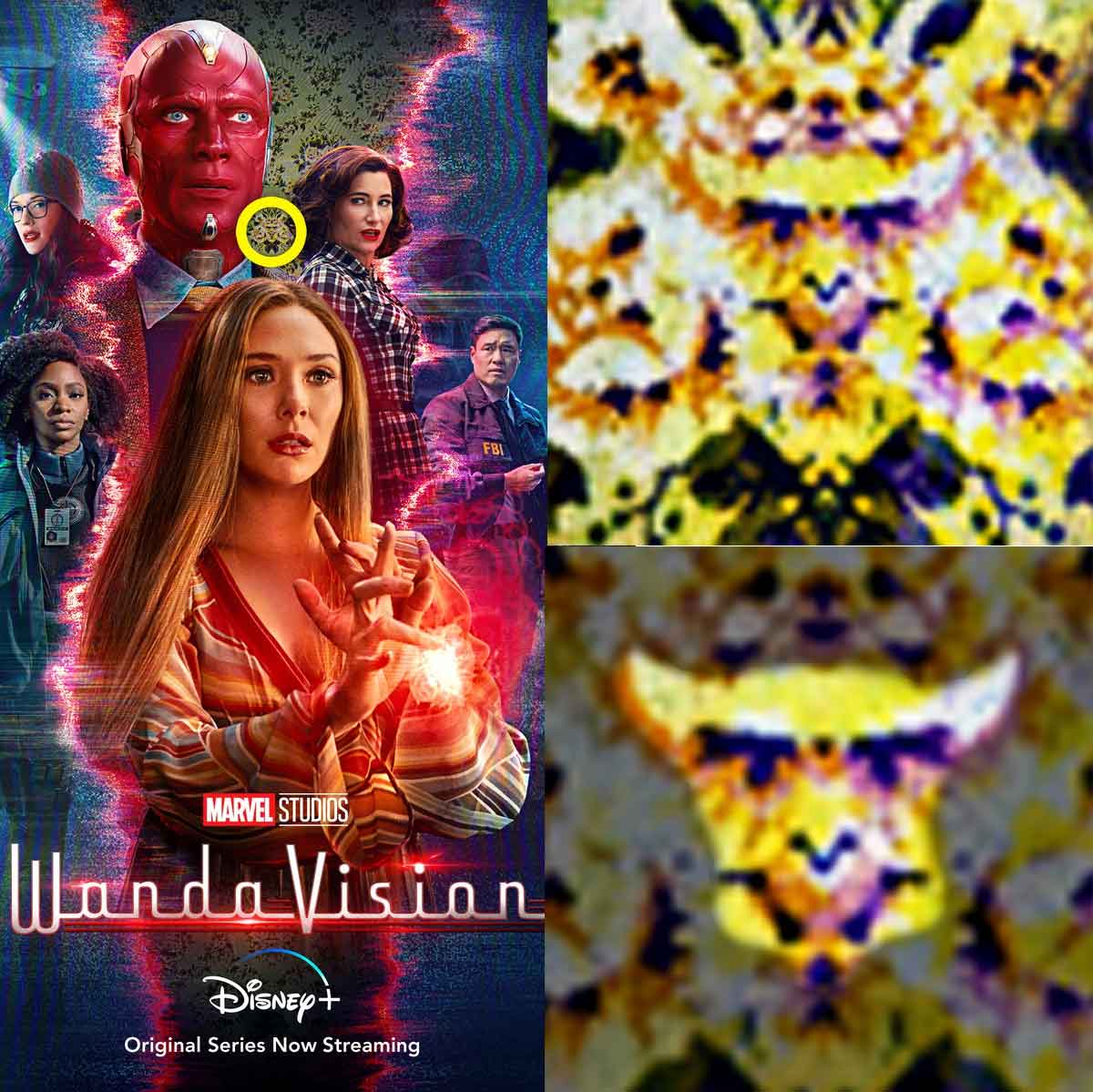 los fans de marvel están obsesionados buscando el diablo en wandavision