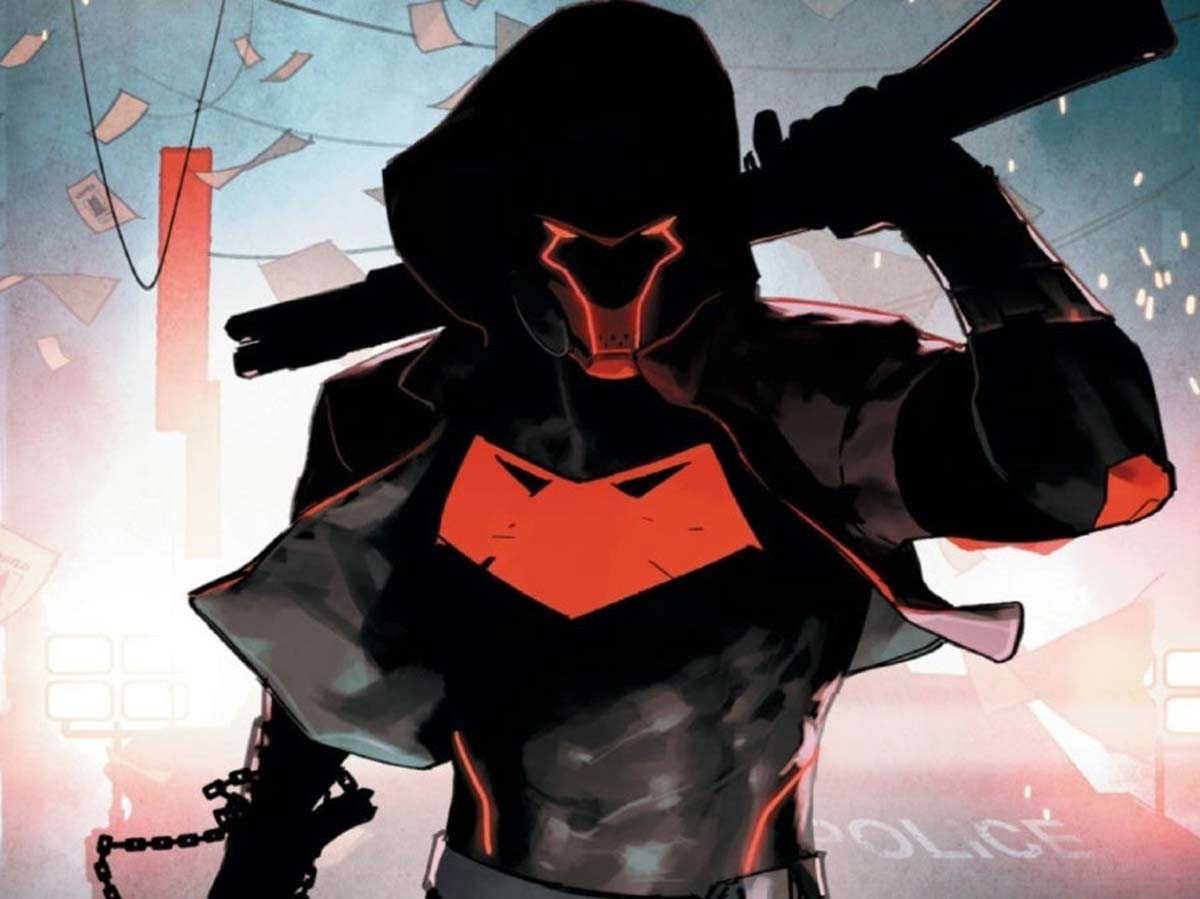 Descubre el top 4 de mejores antihéroes de DC comics capucha roja da caza a la batfamilia en future state: gotham