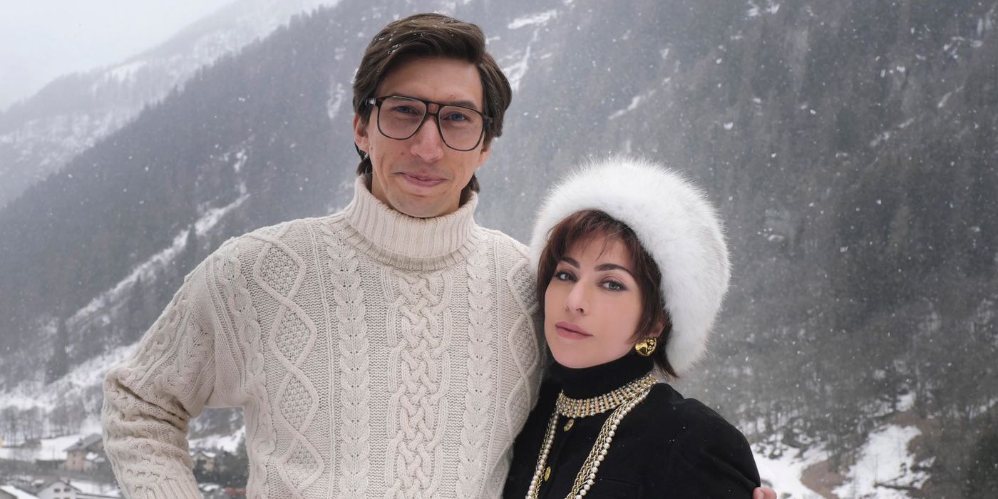 se filtra foto del set de grabación de la casa gucci,