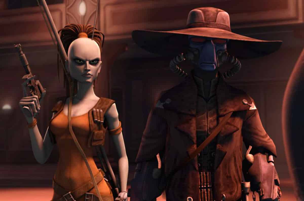 aurra sing y cad bane en star wars - clone wars