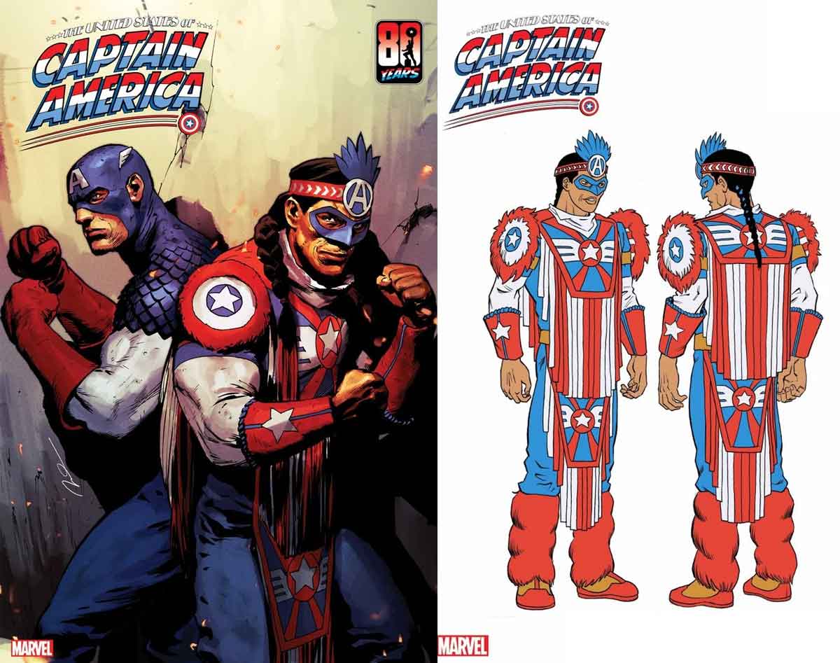 marvel presenta al capitán américa nativo americano