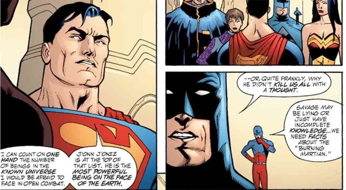 superman solo tiene miedo a pelear con un héroe de la liga de la justicia