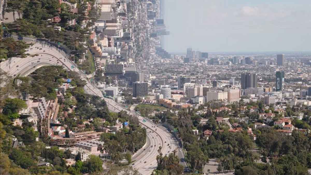 espectaculares imágenes de ciudades famosas dobladas