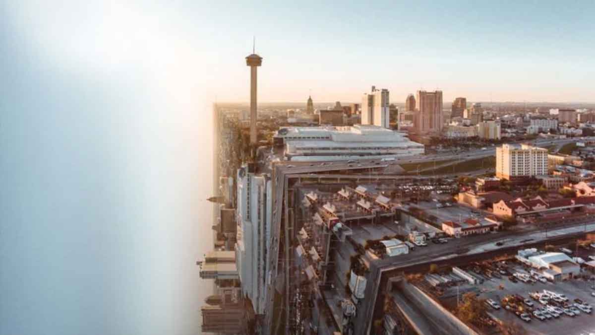 espectaculares imágenes de ciudades famosas dobladas