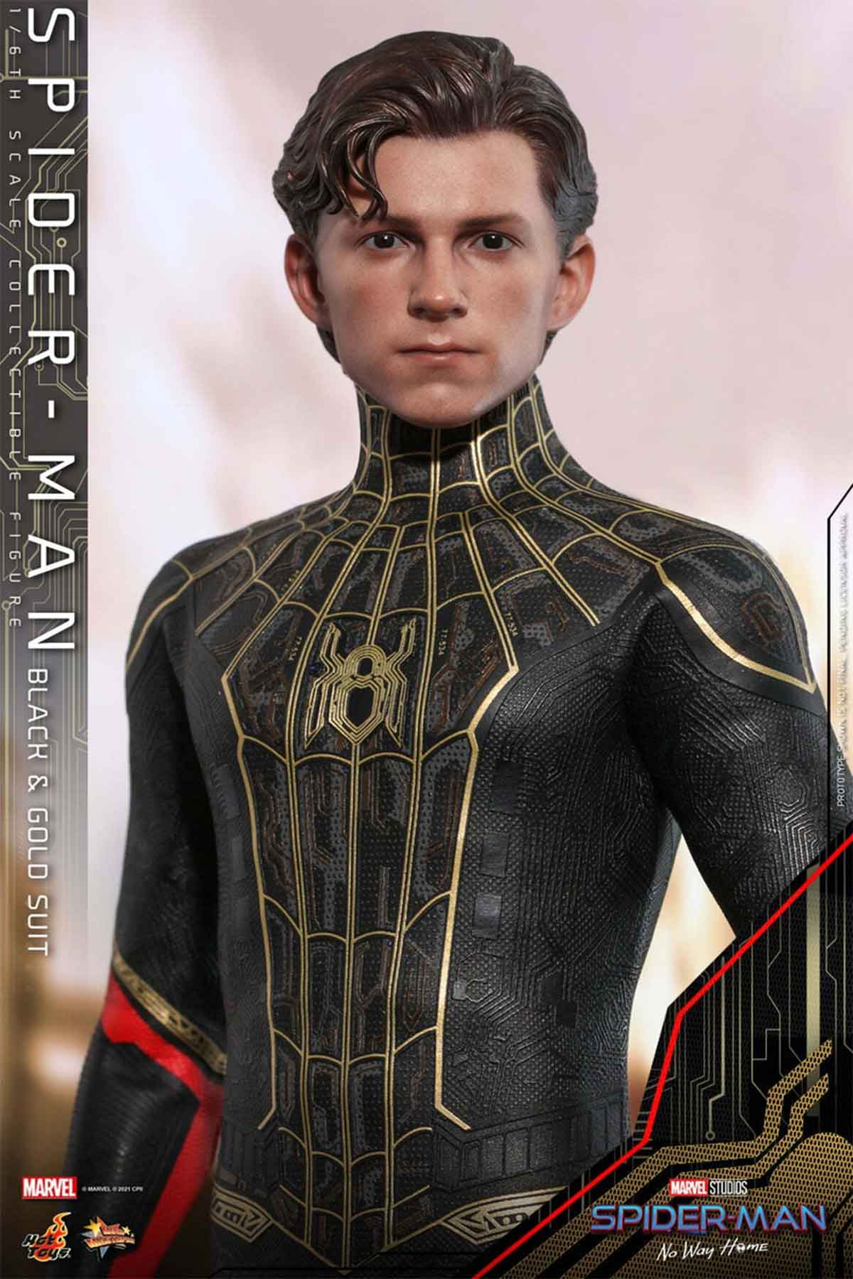 filtran el espectacular traje negro y dorado de spider-man 3
