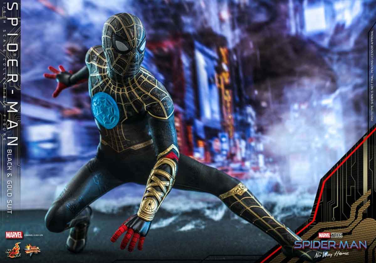 filtran el espectacular traje negro y dorado de spider-man 3
