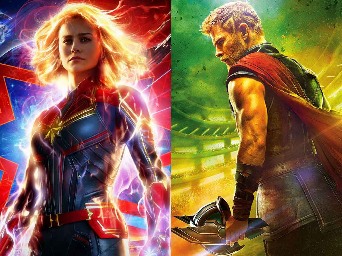 marvel studios thor y capitana marvel
