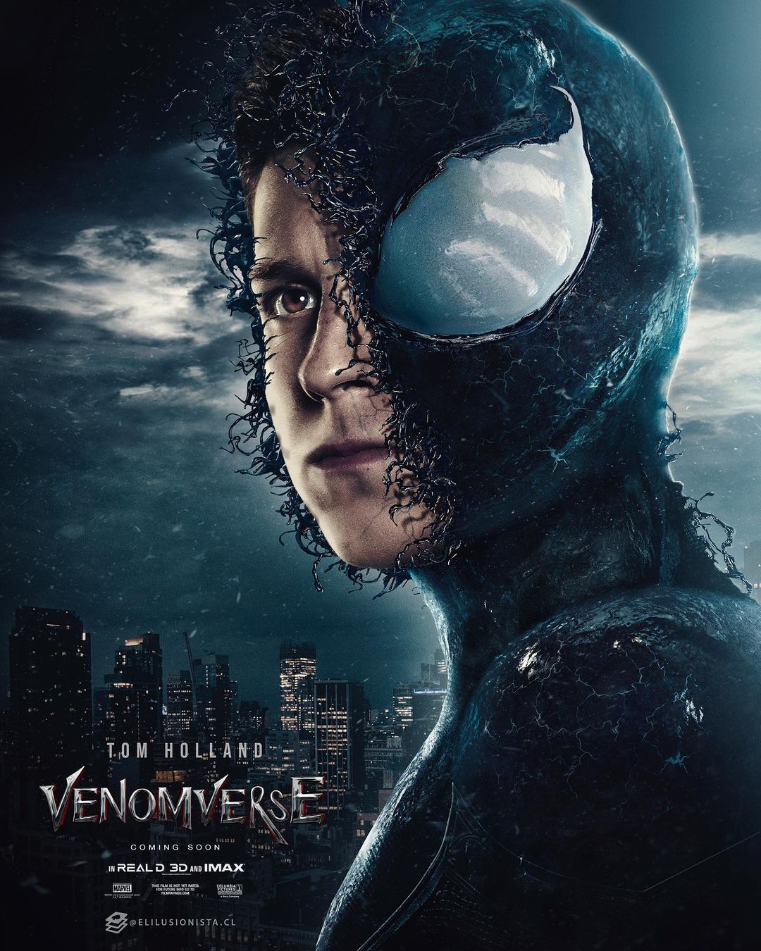 tom holland spider-man venom