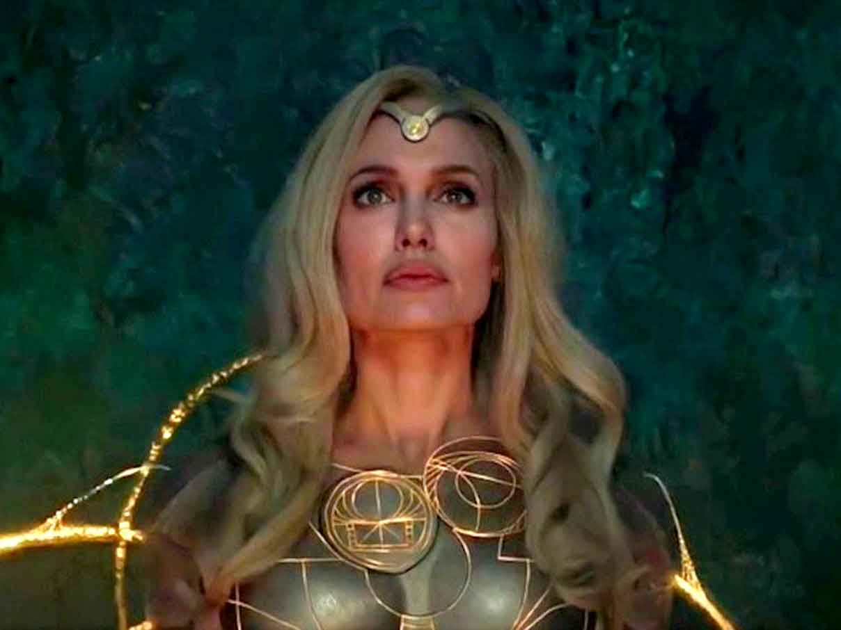 angelina jolie en los eternos de marvel studios