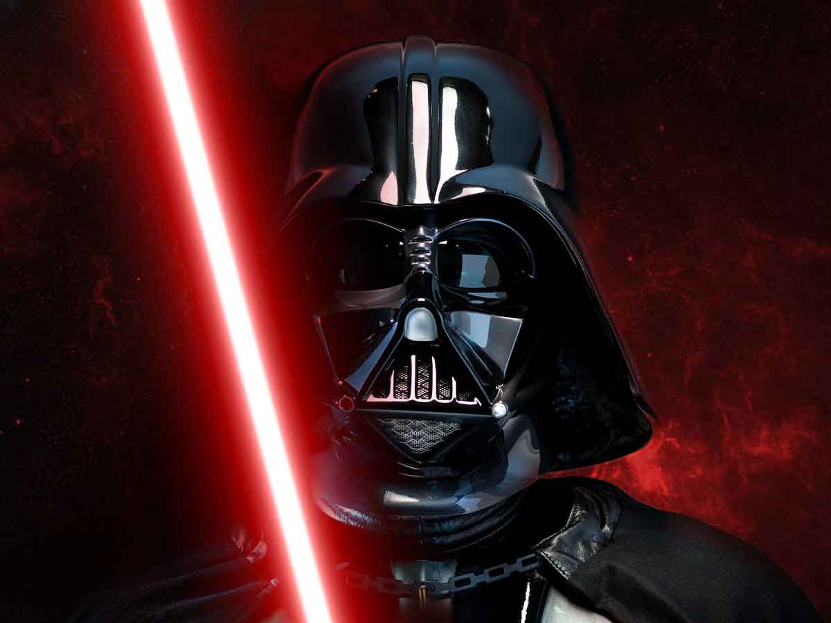 darth vader (david prowse / hayden christensen, con la voz de james earl jones) en la saga star wars.