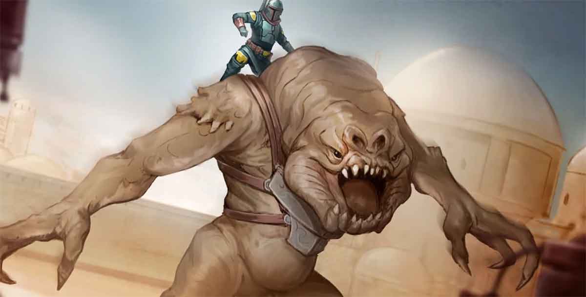 rancor star wars el libro de boba fett