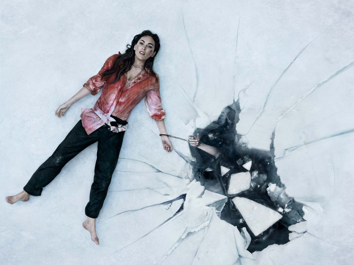 megan fox ensangrentada en till death. hasta que la muerte nos separe