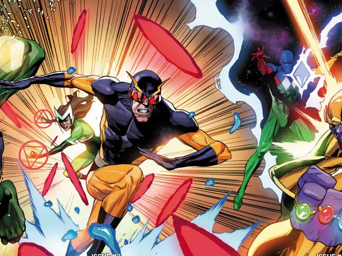 reseña marvel heroes reborn nº 3. una linterna multicolor y un hombre halcón de la noche