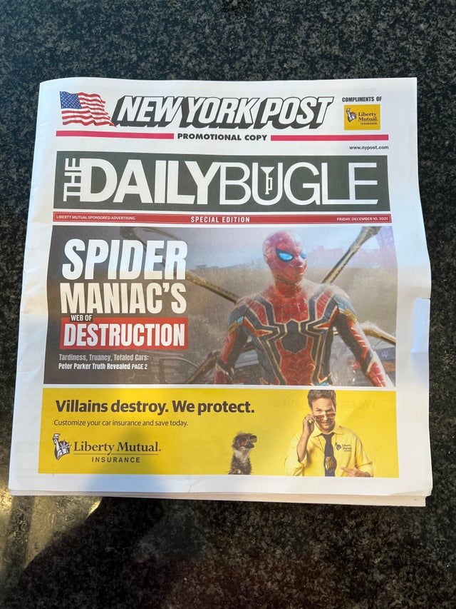 daily bugle spider man