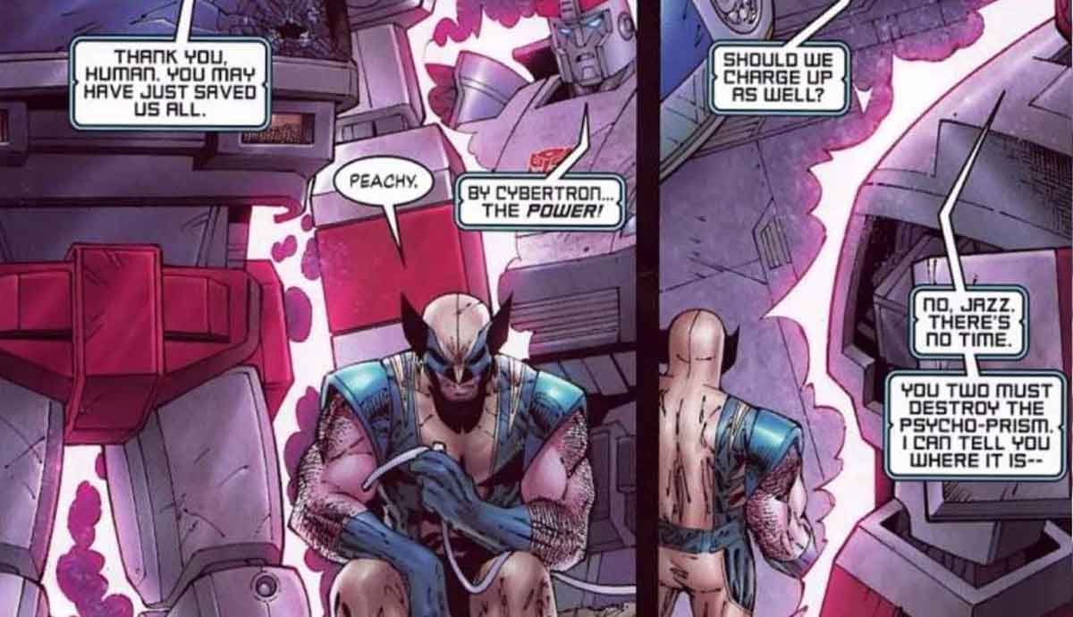 la extraña relación de transformers con wolverine