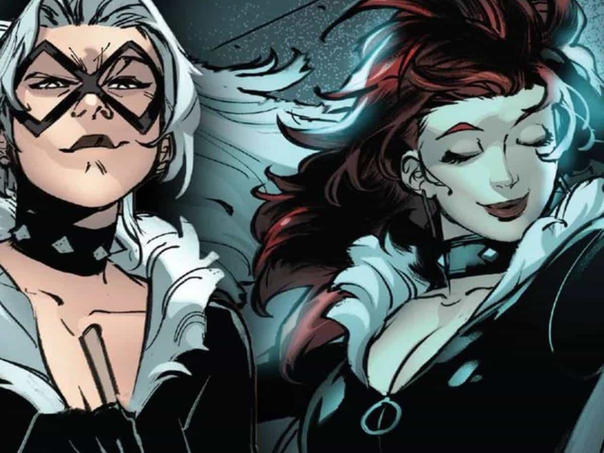 mary jane watson como gata negra en los cómics de marvel
