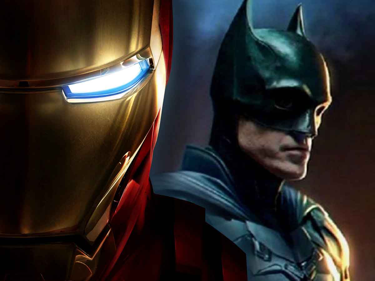 the batman se pone por detrás de iron man