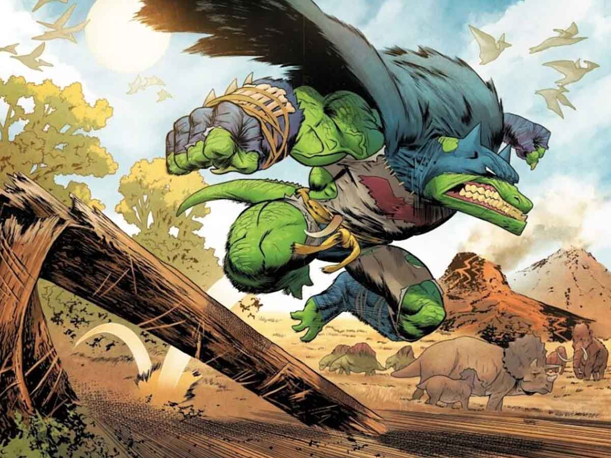 liga de la justicia se transforma en dinosaurios dc comics