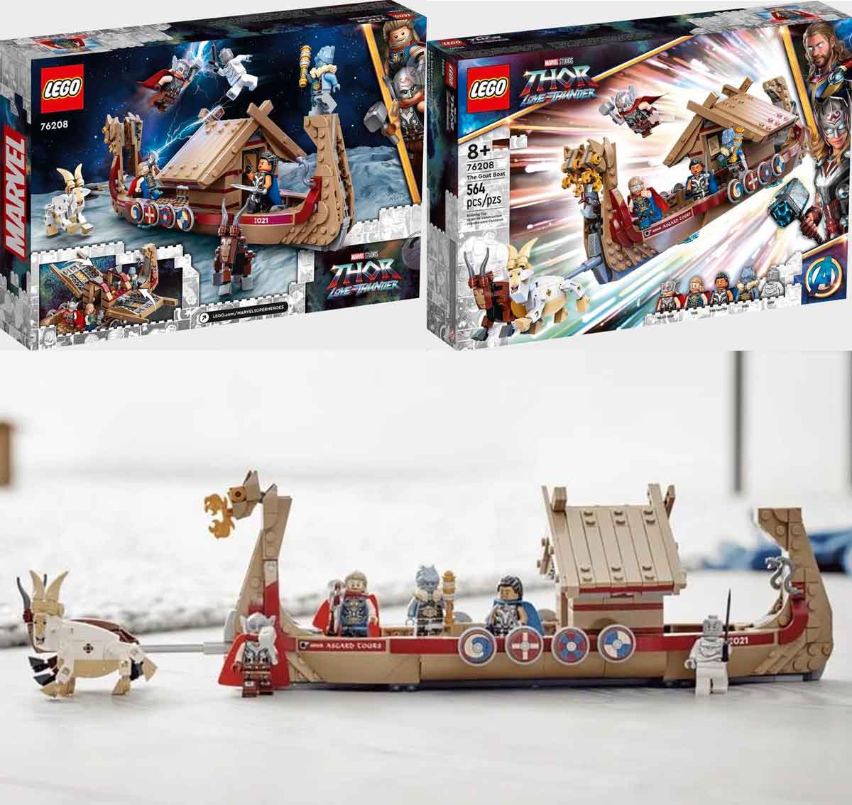 lego set de thor: love and thunder de marvel studios
