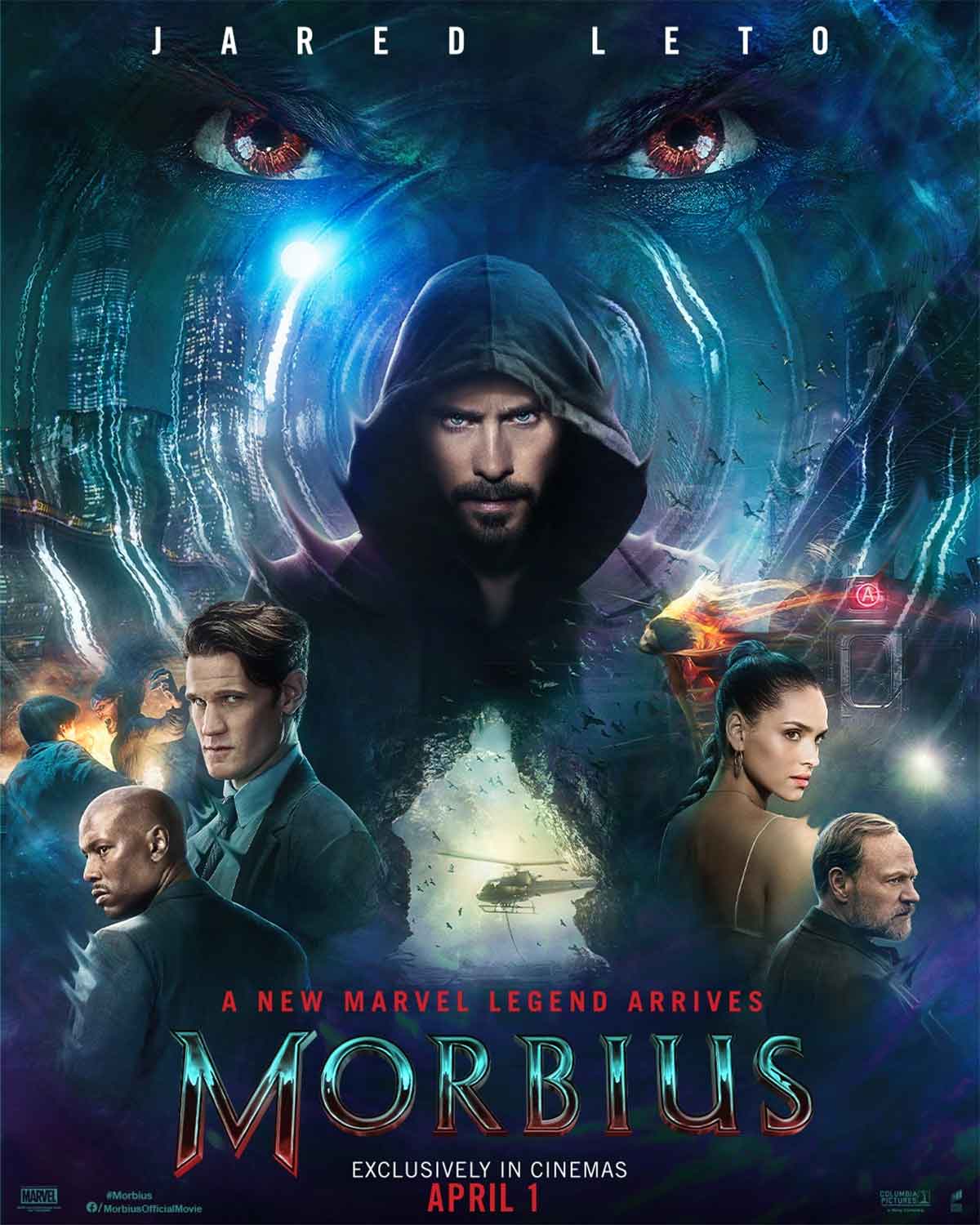 genial nuevo póster de morbius
