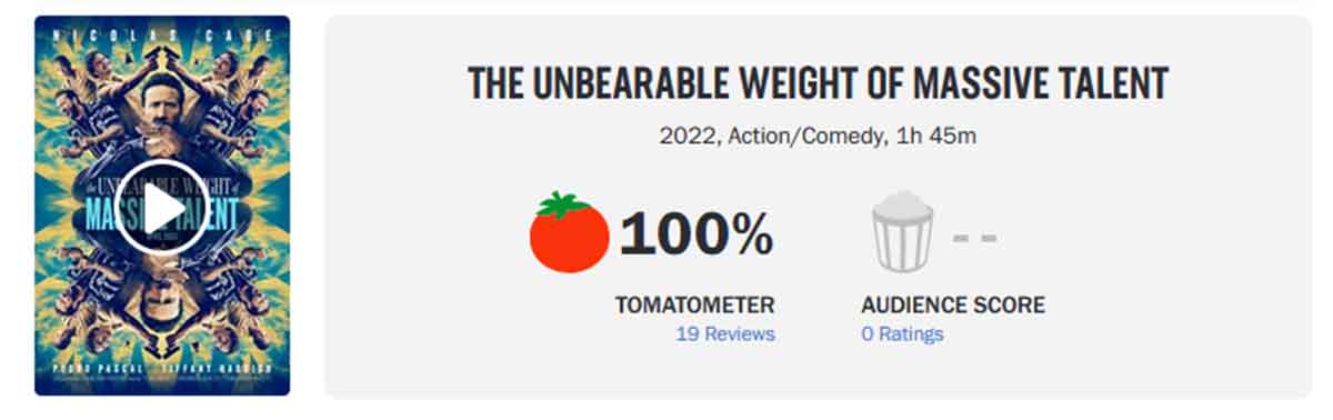 nicolas cage ya tiene una película con 100% críticas positivas