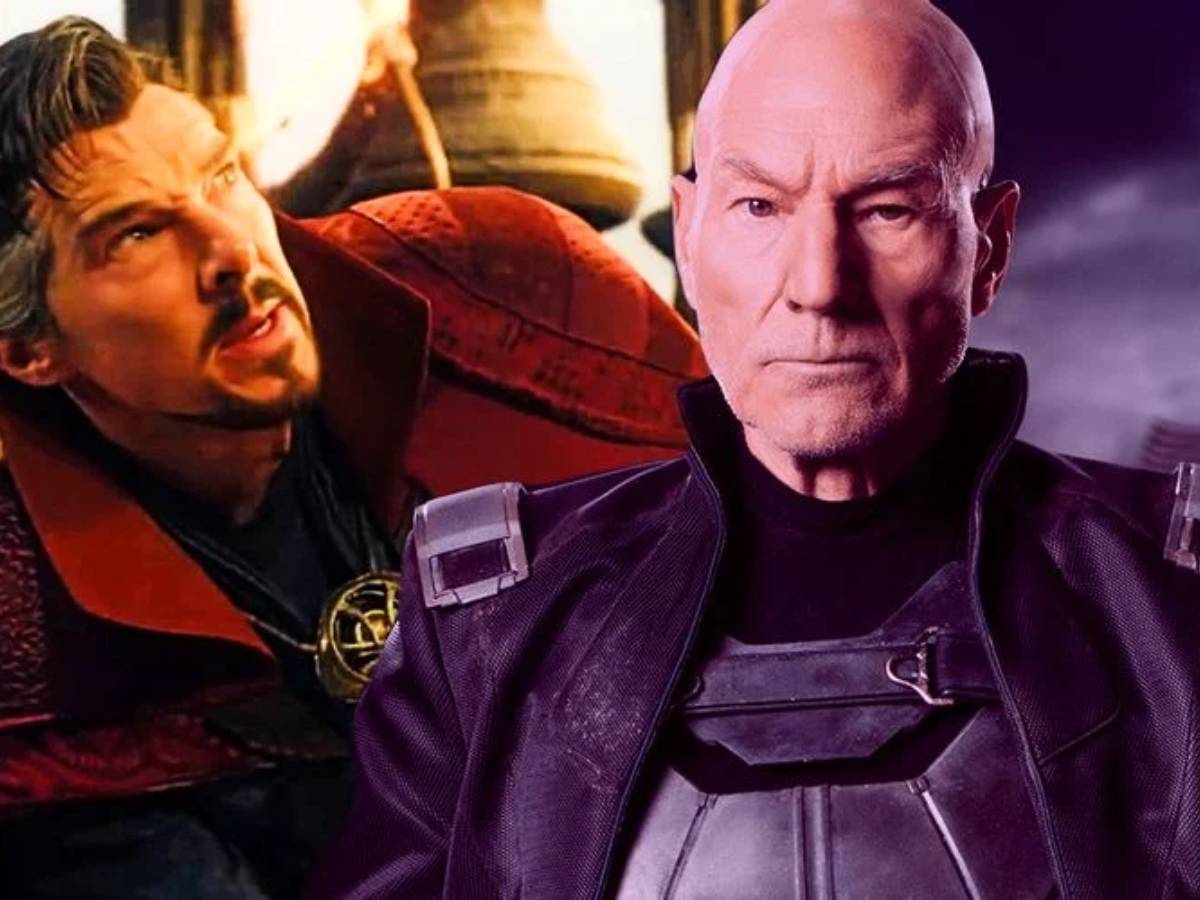 patrick stewart como profesor x en doctor strange 2 (marvel studios)