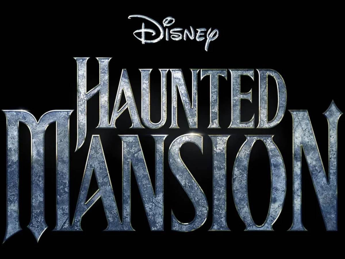 el logotipo oficial de la mansión encantada (2023), la película de disney