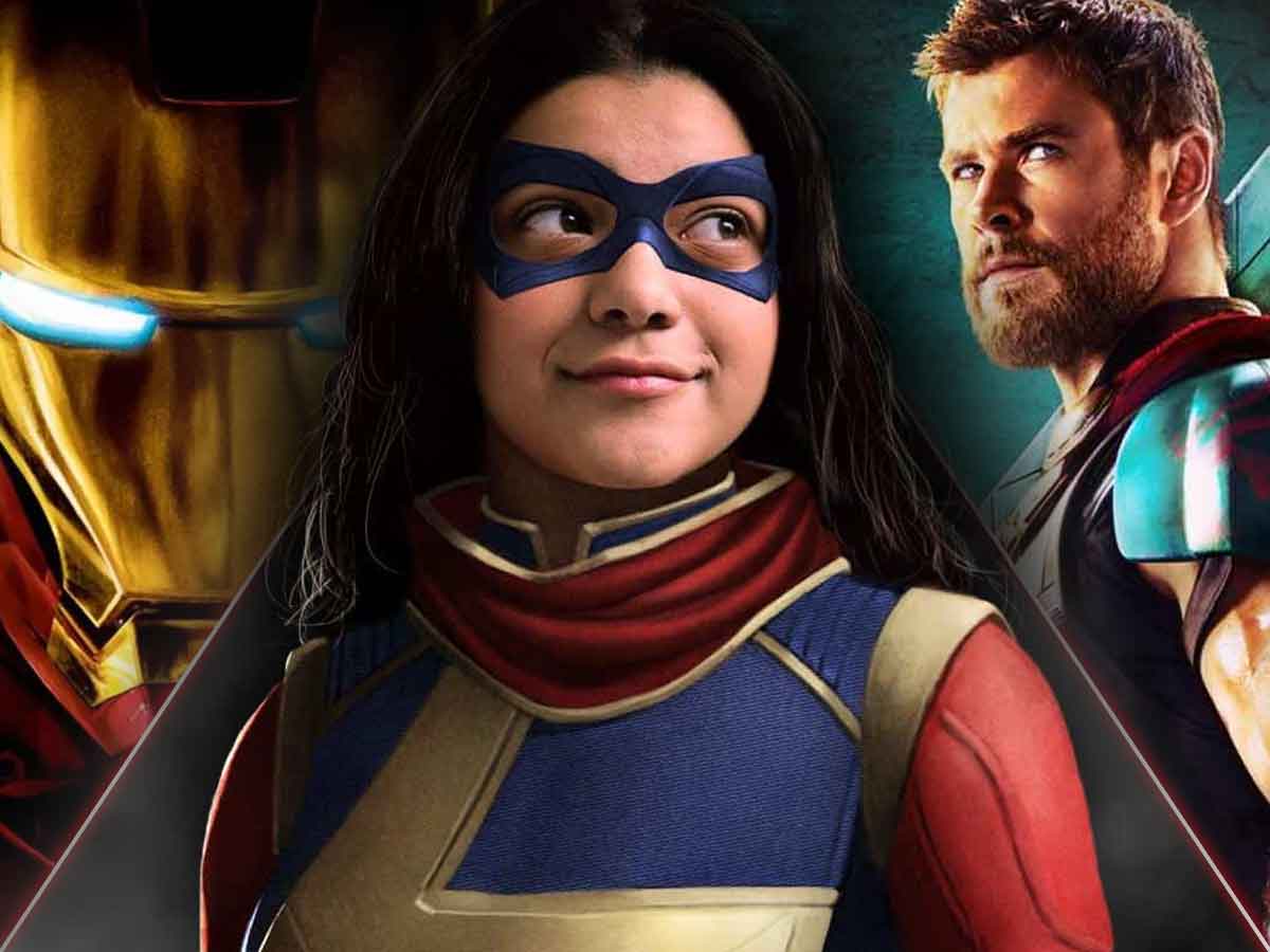 ms marvel iron man y thor