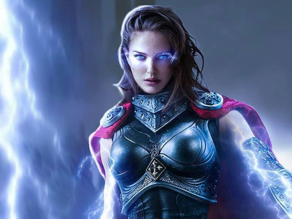 natalie portman como diosa del trueno en thor: love and thunder